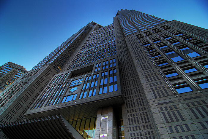 shinjuku tocho from bottom